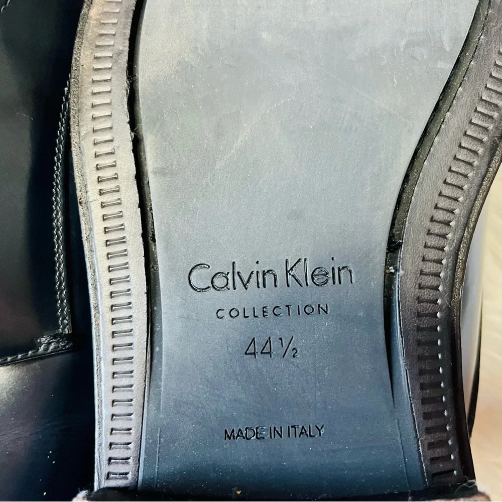 Calvin Klein Navy Blue Oxford Dress Shoes, Sz 44.5 Eur